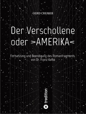 cover image of Der Verschollene oder >AMERIKA<